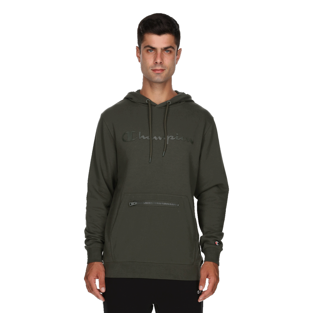 Dukserice Champion Duo Hoodie with Zippered Pocket Zelena | 220886-GS543, 0