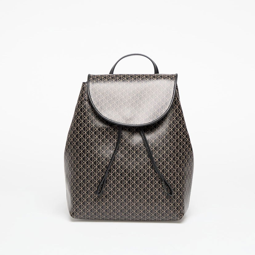 Ruksak CALVIN KLEIN Calvin Klein Emblem Aop Flap Backpack Crna | LV04F3271G 2XA