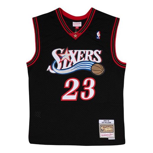 Dres Mitchell & Ness Mitchell & Ness NBA 76ers Basketball Jersey Crna | SMJYGS20049-P76BLCK05LWM