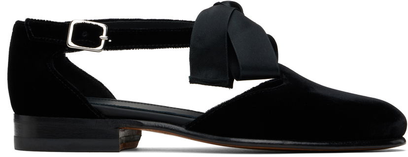Tenisice i cipele Bode Velvet Theater Ballerina Flats Crna | MRFW000031