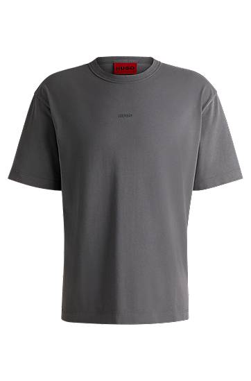 Majica kratkih rukava BOSS BOSS Regular-Fit Logo T-Shirt Siva | 50531739