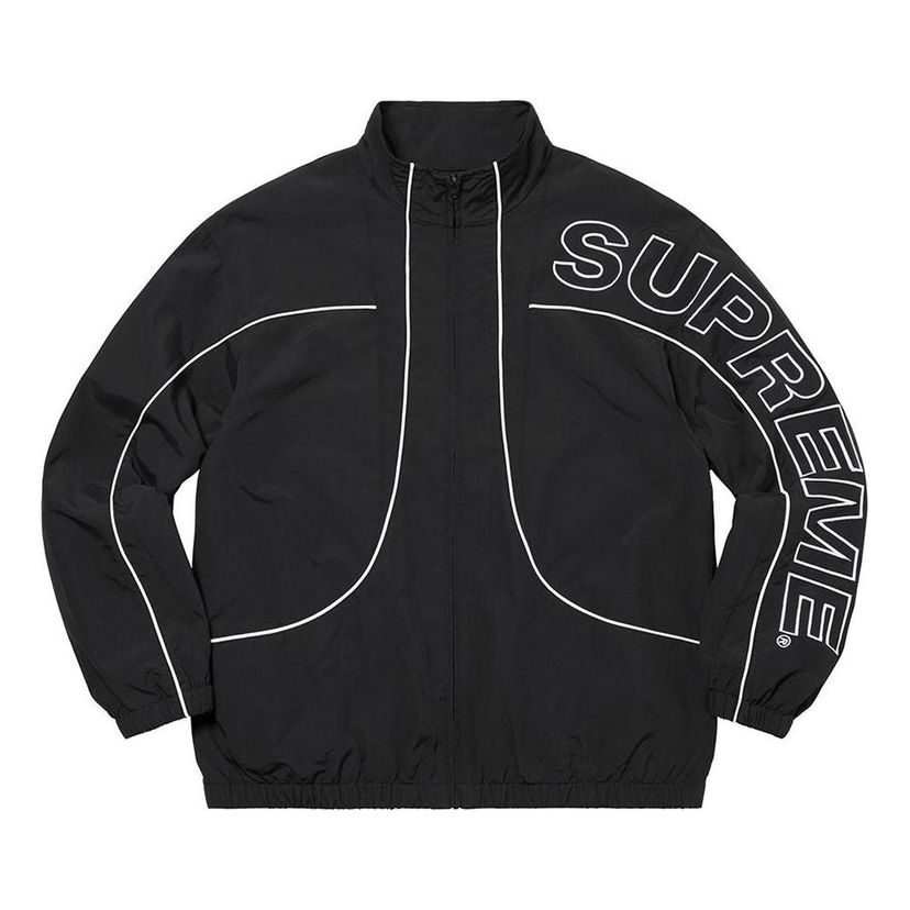Vjetrovka Supreme Piping Track Jacket Crna | SUP-FW20-041