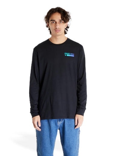 Majica kratkih rukava Under Armour Project Rock Brahma Long Sleeve Tee Crna | 1379840-001