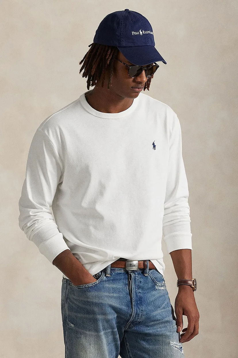 Majica kratkih rukava Polo by Ralph Lauren Polo Ralph Lauren Long Sleeve T-Shirt Bijela | 710970697