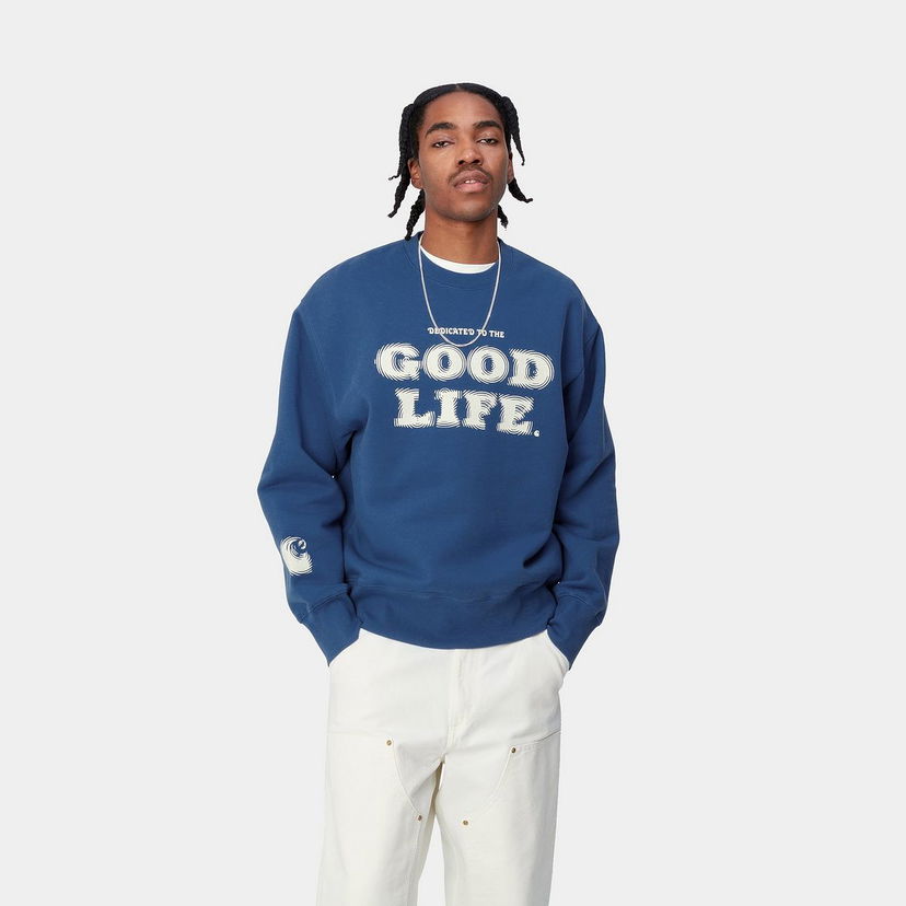 Džemper Carhartt WIP Mist Crewneck Plava | I033245_25S_XX