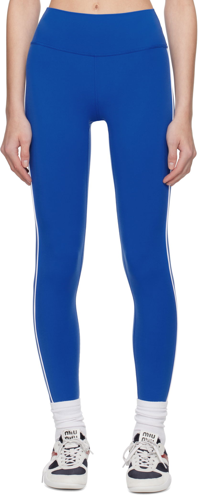 Tajice Sporty & Rich Sporty & Rich Bold Health Leggings Plava | PA045622324BL67
