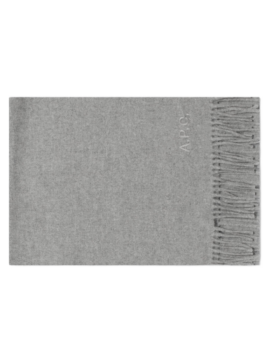 Šal A.P.C. Ambroise Embroidered Scarf Siva | WOAFE-M15171-PLA