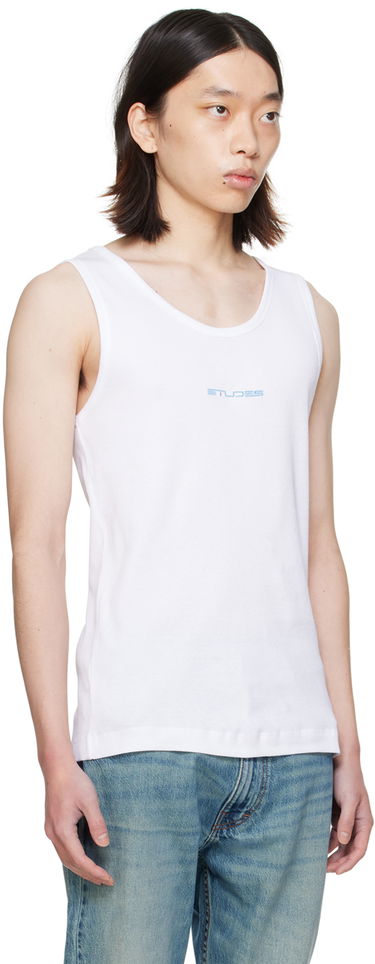 Majica bez rukava Études Pippen White Tank Top Bijela | E24MM161A03200, 1