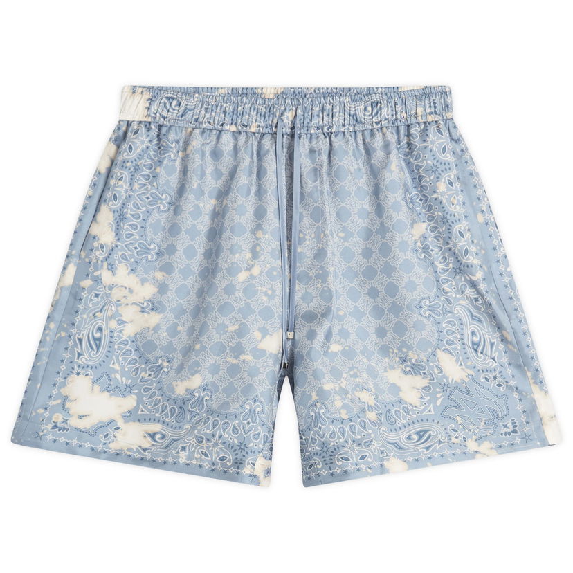 Kratke hlače AMIRI Amiri Bleach Bandana Shorts, Size Large Plava | AMSHCA1106-AshleyBlue
