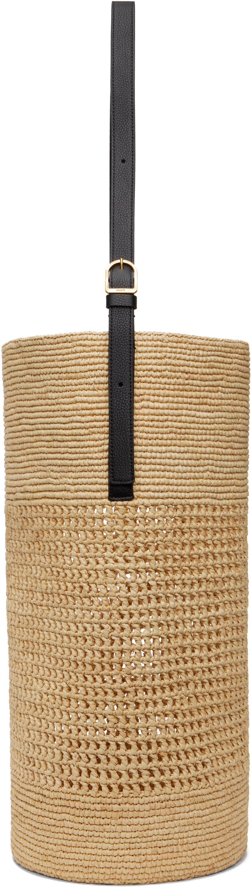 Tote bag Khaite KHAITE Billie Raffia Bucket Tote Bež | H2047-727