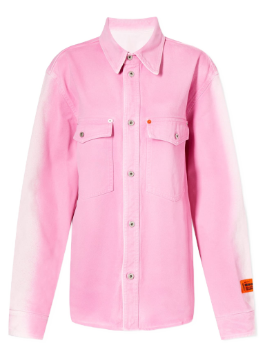 Košulja HERON PRESTON Gradient Denim Shirt Jacket Ružičasta | HWYD001S23DEN0013234