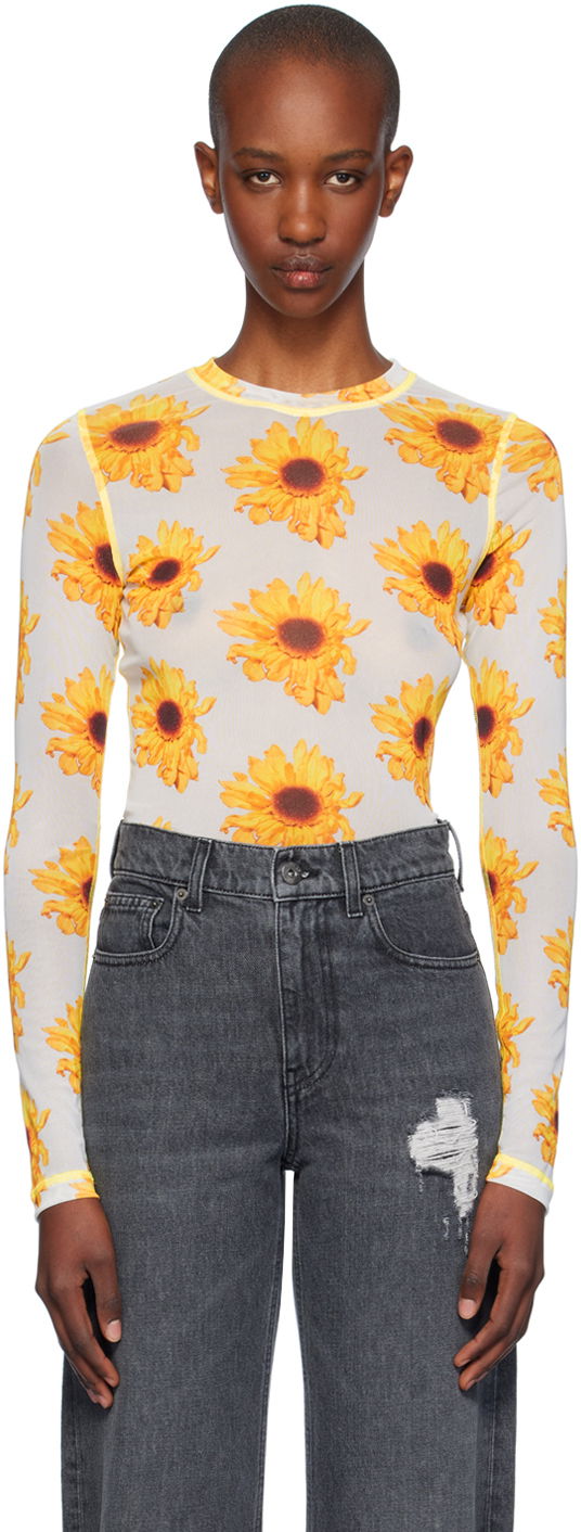 Majica kratkih rukava JW Anderson Sheer Long Sleeve T-shirt Višebojno | JO0238-PG1670
