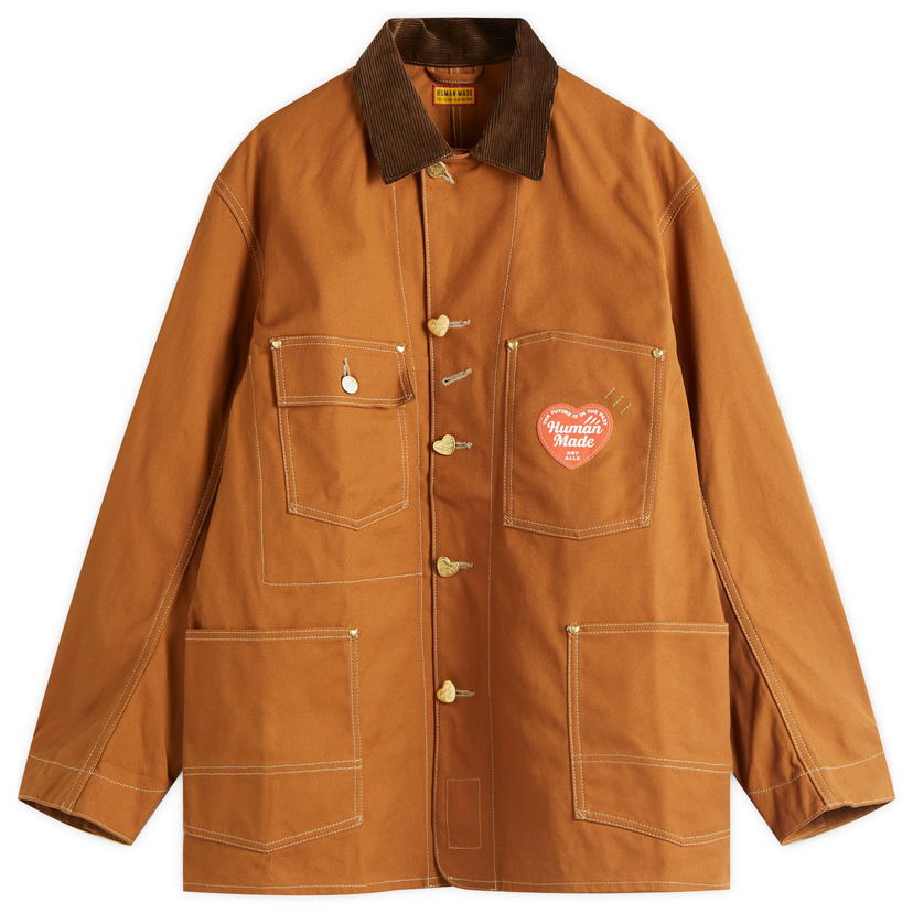 Jakna Human Made Human Made Duck Coverall Jacket, Size Large Smeđa | HM29JK008-BRN