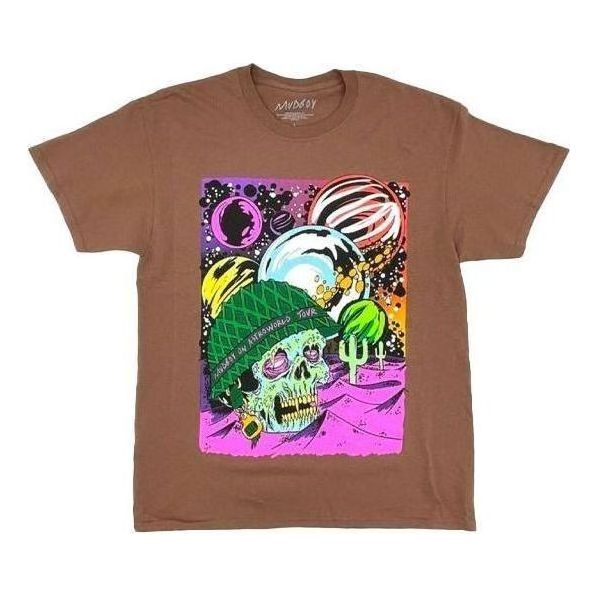 Majica kratkih rukava Cactus Jack by Travis Scott Travis Scott Cactus Jack x Sheck Wes Astroworld Tour Graphic Tee Smeđa | TC-351