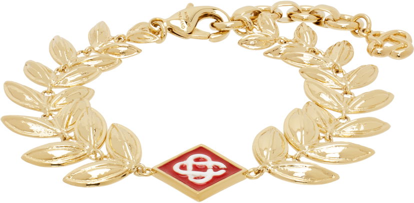 Narukvica Casablanca Laurel Leaf Gold Bracelet Metalik | APS25-JW-254-01