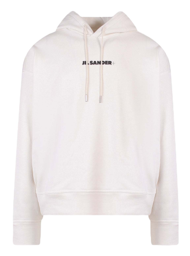 Dukserice Jil Sander Cotton Frontal Logo Hoodie Bijela | J47GU0002J45050#102