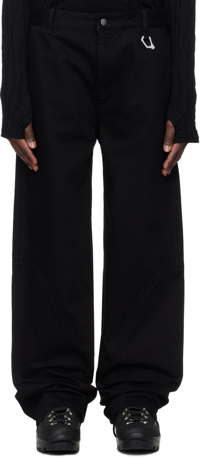 Hlače HELIOT EMIL Heliot Emil Basalt Wide-Leg Jeans Crna | PRESS25_M_10_189_BLK01