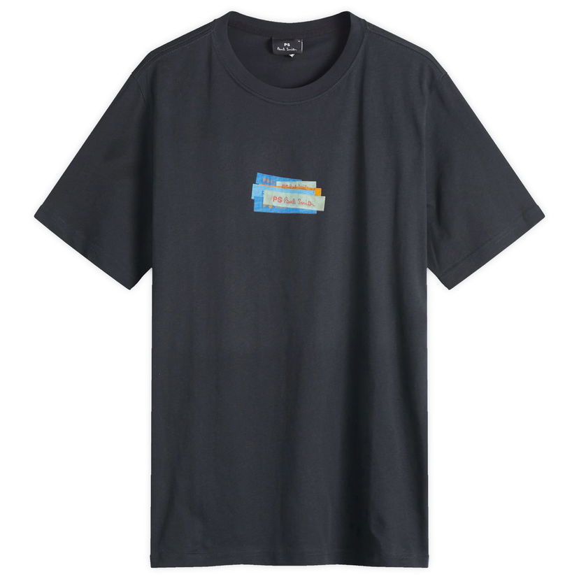Majica kratkih rukava Paul Smith Paul Smith PS Label Print T-Shirt, Size Large Crna | M2R-011R-PP5128-49