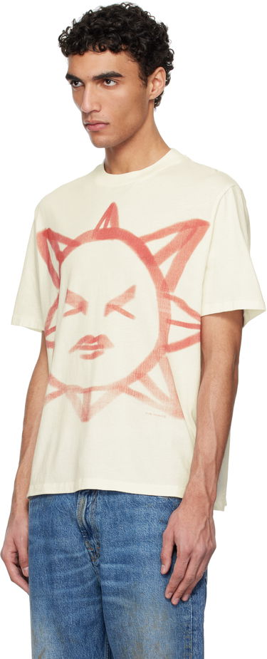 Majica kratkih rukava OUR LEGACY Our Legacy Box Sun Graphic T-Shirt Bež | M2256BSS, 3