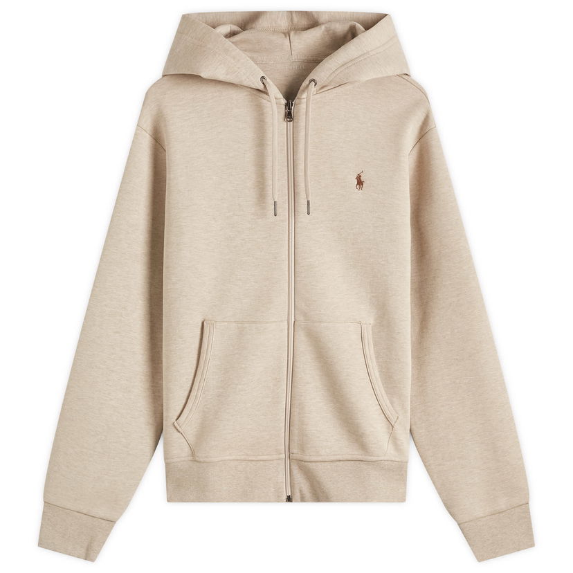 Dukserice Polo by Ralph Lauren Ralph Lauren Double Knit Zip Hoodie, Size Large Bež | 710881517049