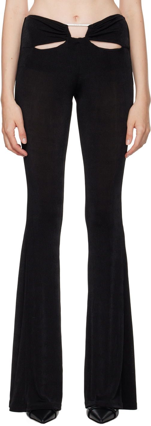 Hlače MISBHV Cutout Flared Trousers Crna | 241W309