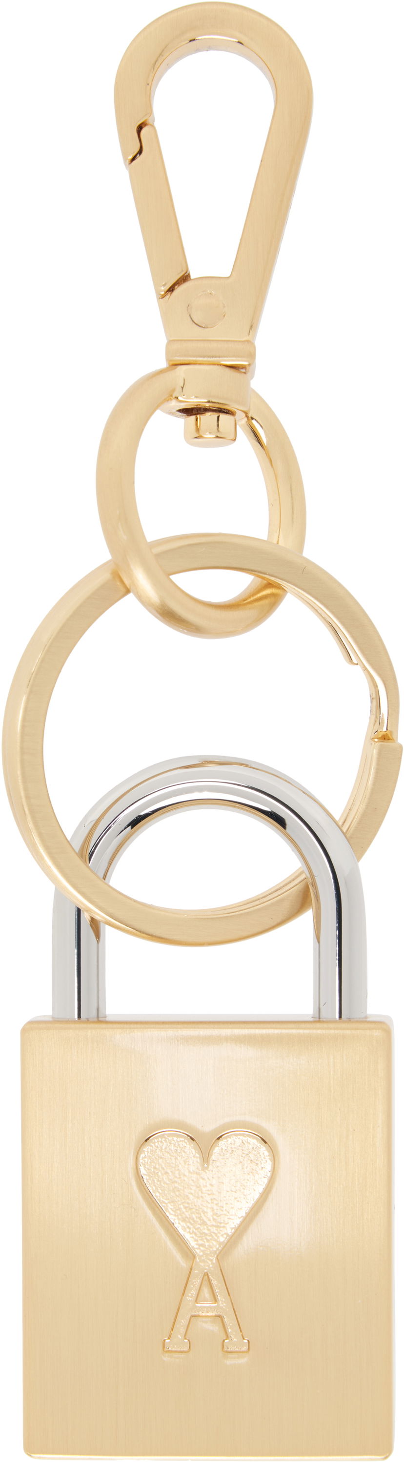 Privjesci za ključeve AMI AMI Paris De Coeur Padlock Keychain Metalik | UKR912.369