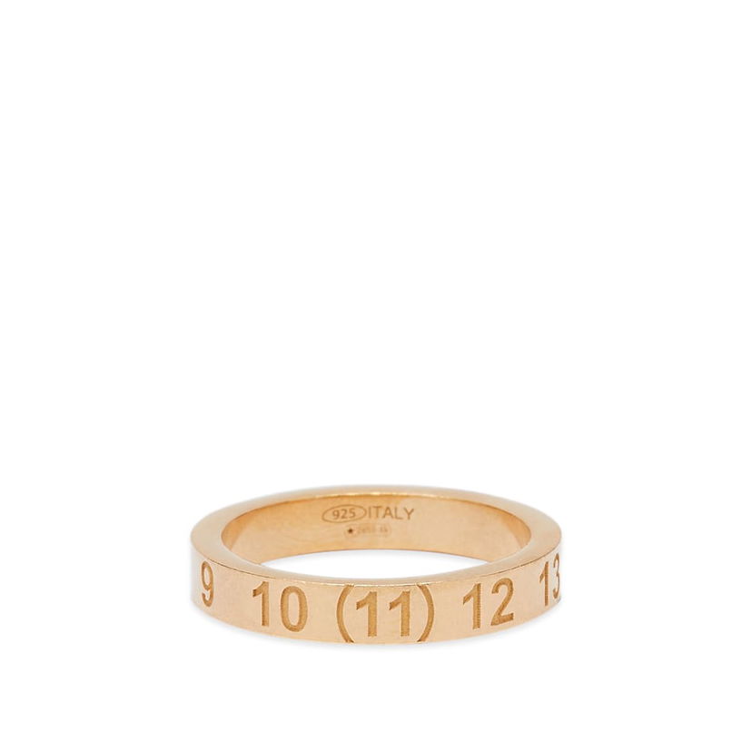 Prsten Maison Margiela Embossed Number Logo Band Ring Metalik | SI8UQ0001-SV0129-950