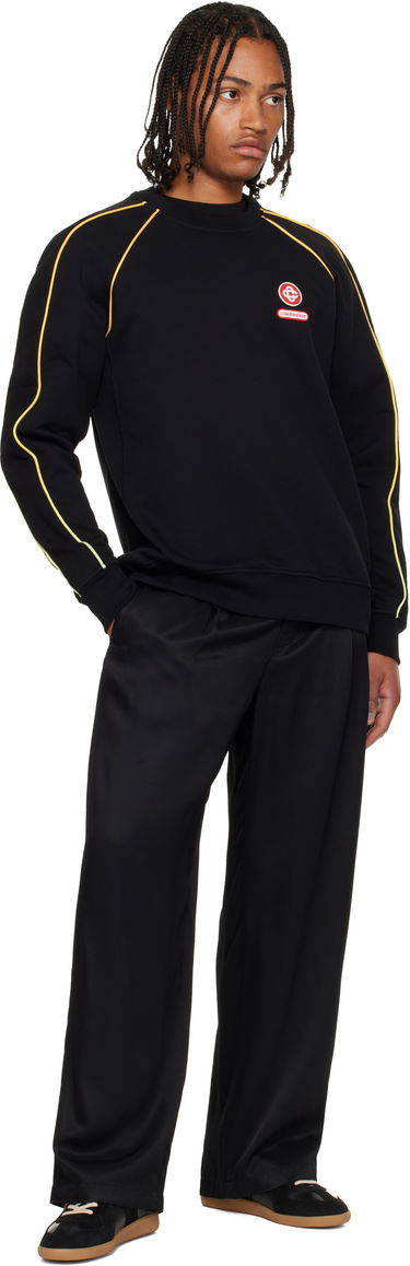 Dukserice Casablanca Gradient Piping Raglan Sweatshirt Crna | M-AW25-JTP-437-01, 3