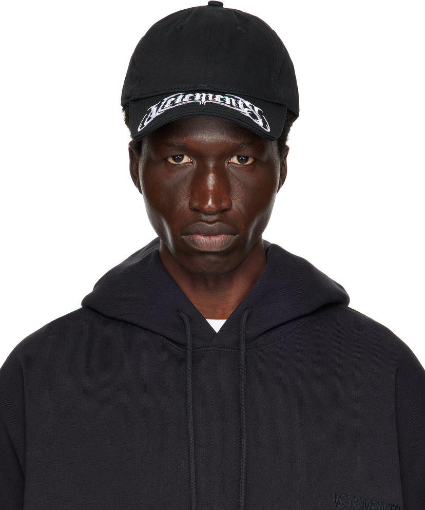 Kapa VETEMENTS Metal Logo Baseball Cap Crna | UA66CA140B