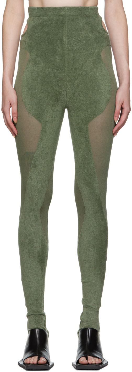 Tajice Dion Lee Chenille Leggings Zelena | C7128P22