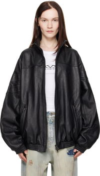 Vetements Tracksuit Leather Jacket