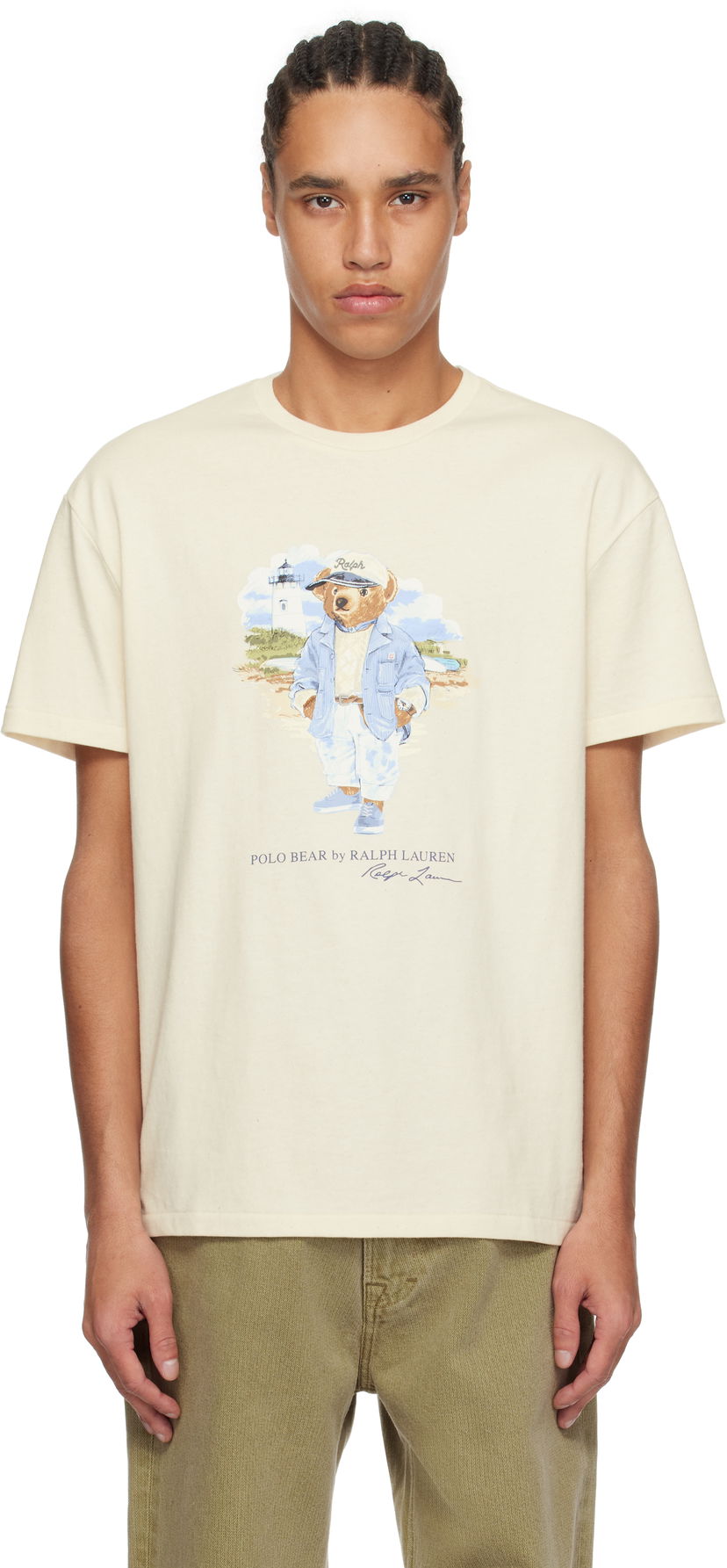 Majica kratkih rukava Polo by Ralph Lauren Polo Ralph Lauren Classic Fit Polo Bear T-Shirt Bež | 710966738001