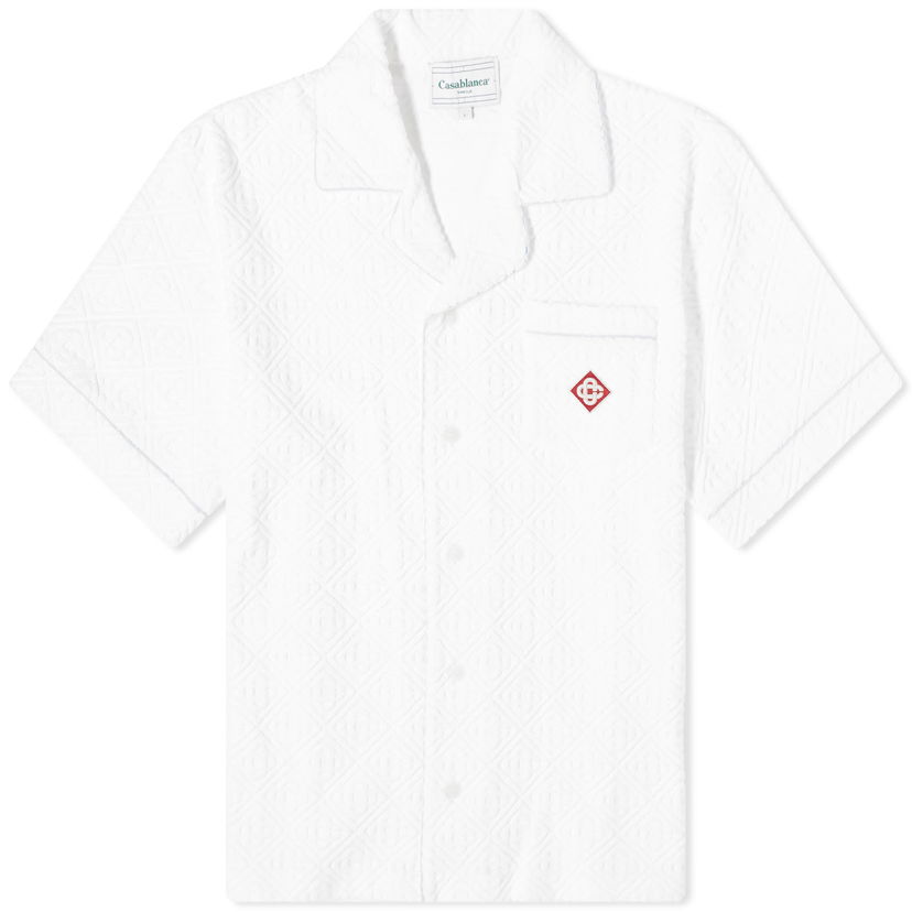 Košulja Casablanca Monogram Towelling Shirt Bijela | MPS24-SH-085-01