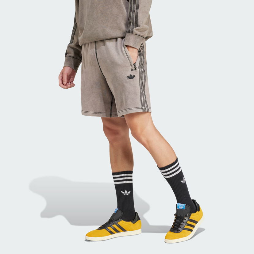 Kratke hlače adidas Performance Premium Essentials Retro Washed Shorts Siva | JD0233