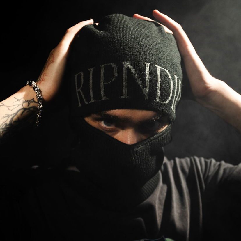 Kape i šeširi RIPNDIP Rip N Dip Fossil Balaclava Crna | RNDFALL25154