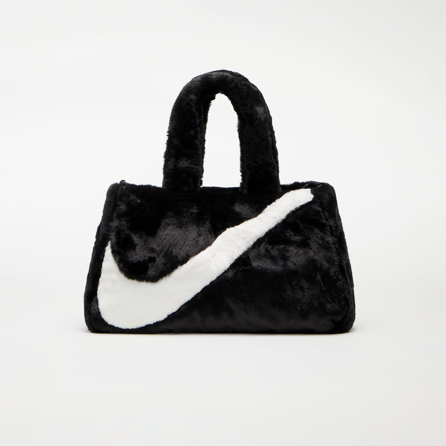 Tote bag Nike Sportswear Faux Fur Tote 10L Crna | DQ5804-010, 0