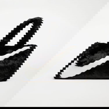 Tote bag Nike Sportswear Faux Fur Tote 10L Crna | DQ5804-010, 0