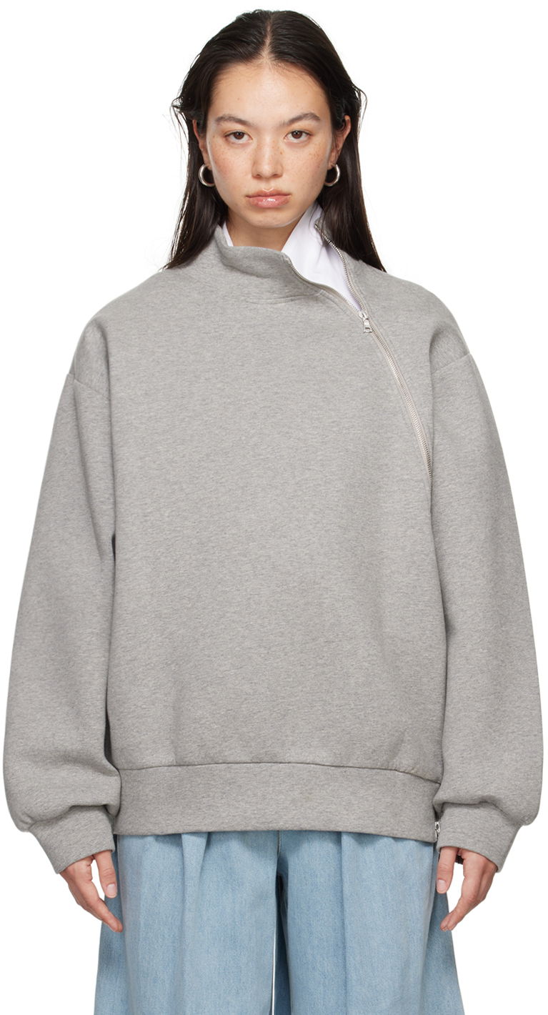 Dukserice Dries Van Noten Zipped Sweatshirt Siva | 242-011174-9622