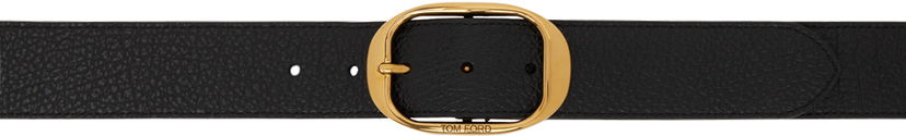 Pojasevi Tom Ford Tom Ford Oval Buckle Leather Belt Crna | TB279-LCL242X