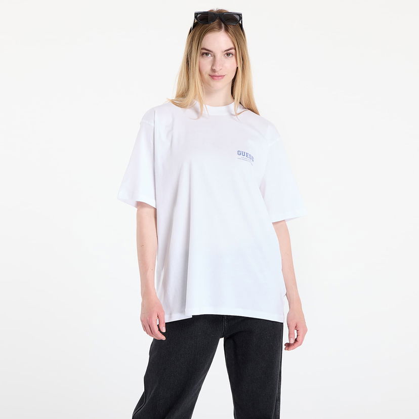 Majica kratkih rukava GUESS GUESS Monochrome Graphic Tee Bijela | W5YI10JA914-F0FA