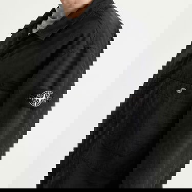 Jakna Stone Island Naslan-TC Corrosion Treatment Shirt Jacket Crna | K2S151200026-V0029, 5