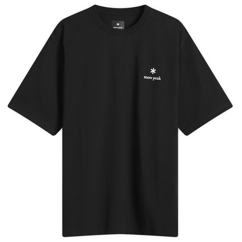Majica kratkih rukava Snow Peak Snow Peak Logo T-Shirt, Size Small Crna | NSD-TS-25AU003-BLK