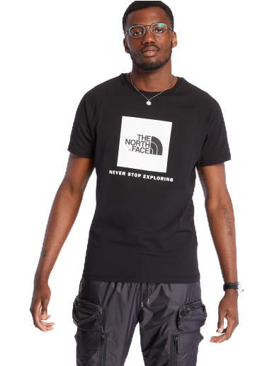 Majica kratkih rukava The North Face Raglan Red Box Tee Crna | NF0A3BQOKY41