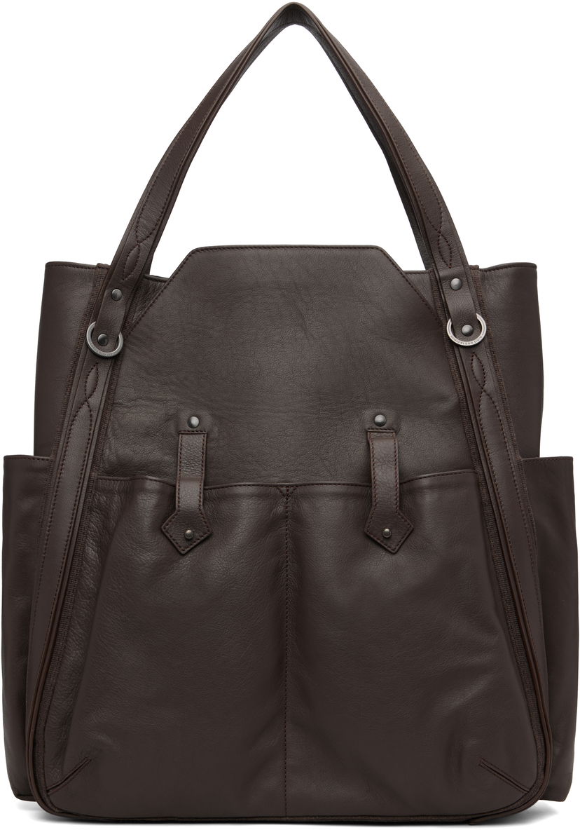 Tote bag KIKO KOSTADINOV Kiko Kostadinov Inex Leather Tote Smeđa | KKAW25BG04-148