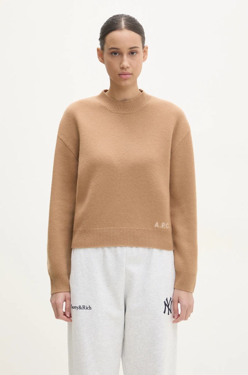 Džemper A.P.C. A.P.C. Pull Esther Wool Sweater Smeđa | WVBDK.F23373.CAB, 0