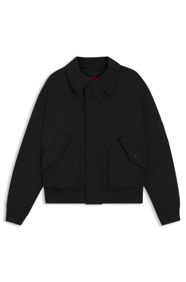Bomber jakna BOSS Water-Repellent Padded Jacket Crna | 50546200