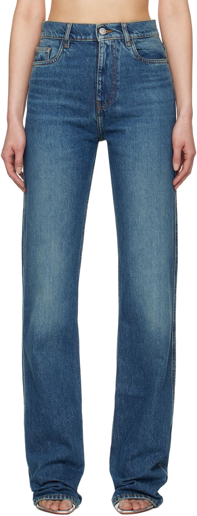 Jeans Coperni Coperni Straight Leg Jeans Plava | COPP78F2022