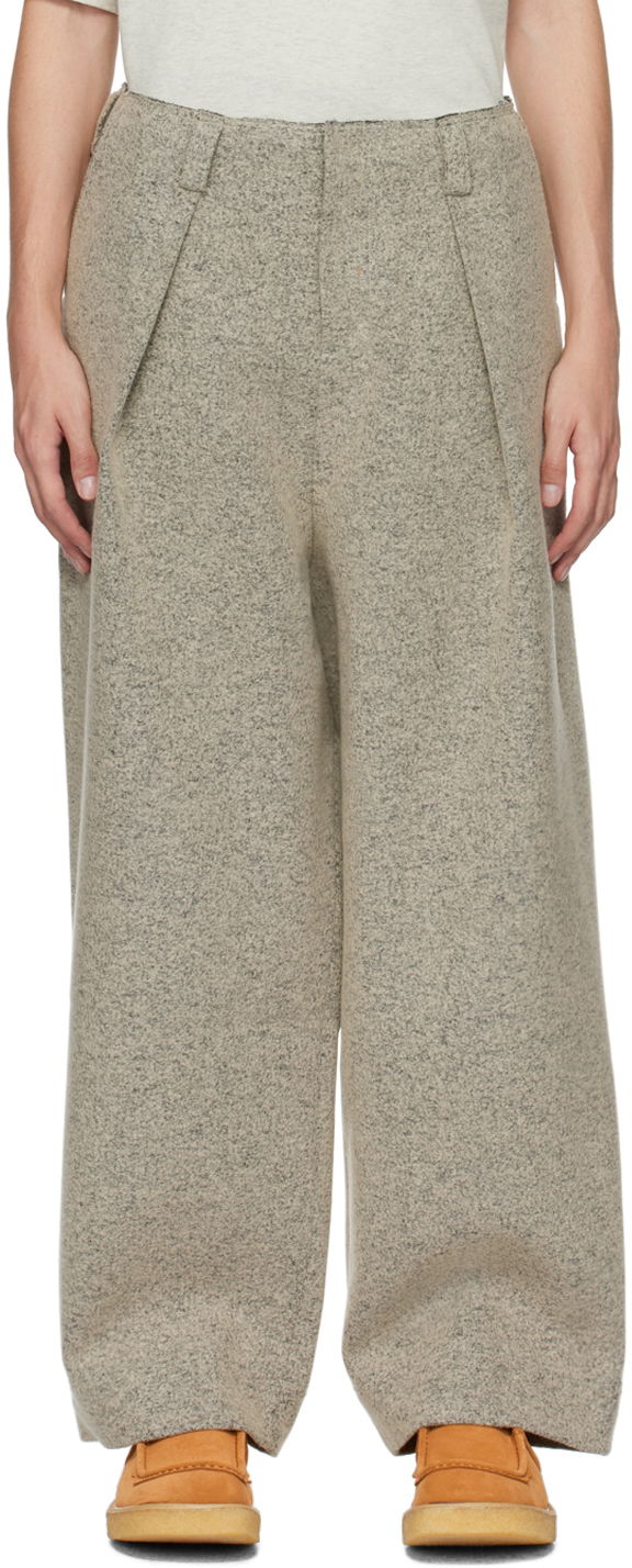 Hlače ADER ERROR Faded Wide Leg Trousers Siva | BMADFWBT0105GR