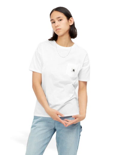 Majica kratkih rukava Carhartt WIP Pocket T-Shirt Bijela | I032215_02_XX