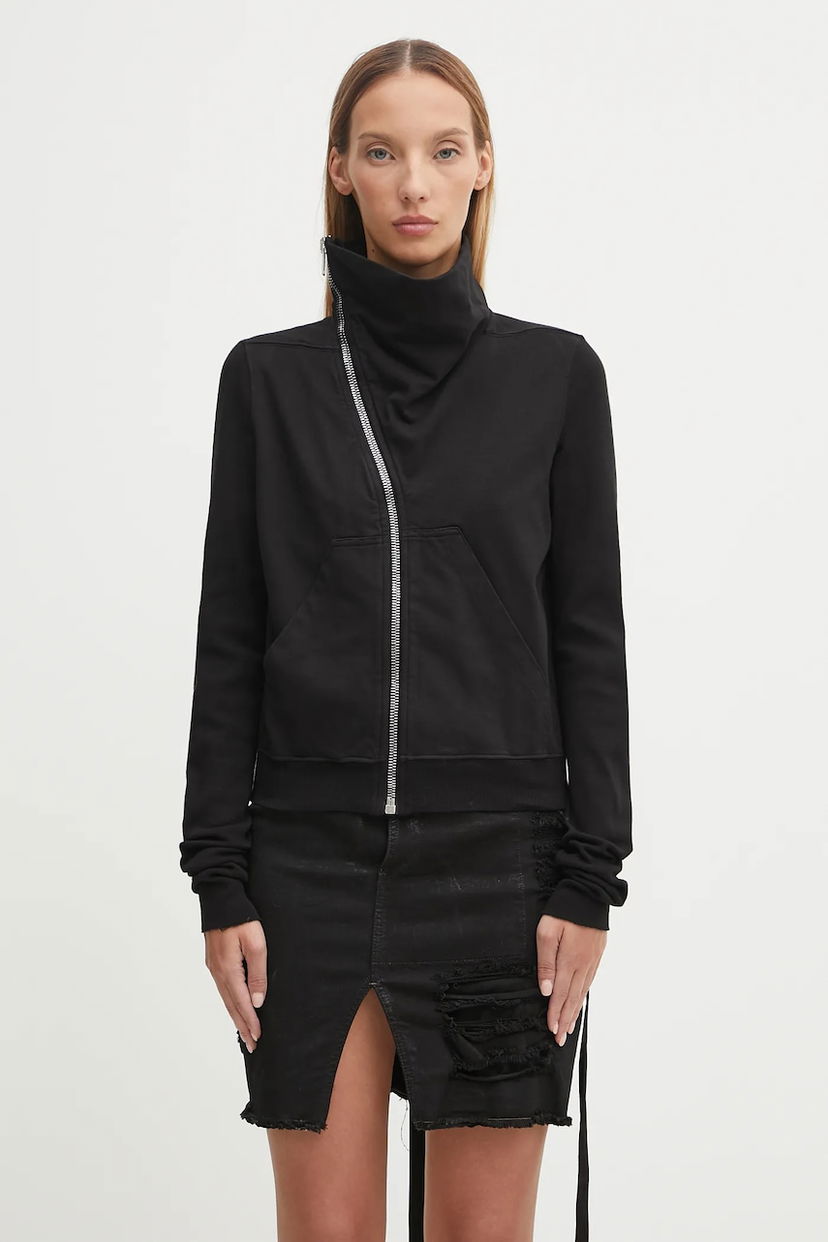 Dukserice Rick Owens Rick Owens DRKSHDW Mountain Zip-Up Hoodie Crna | DS02E7239.RIG
